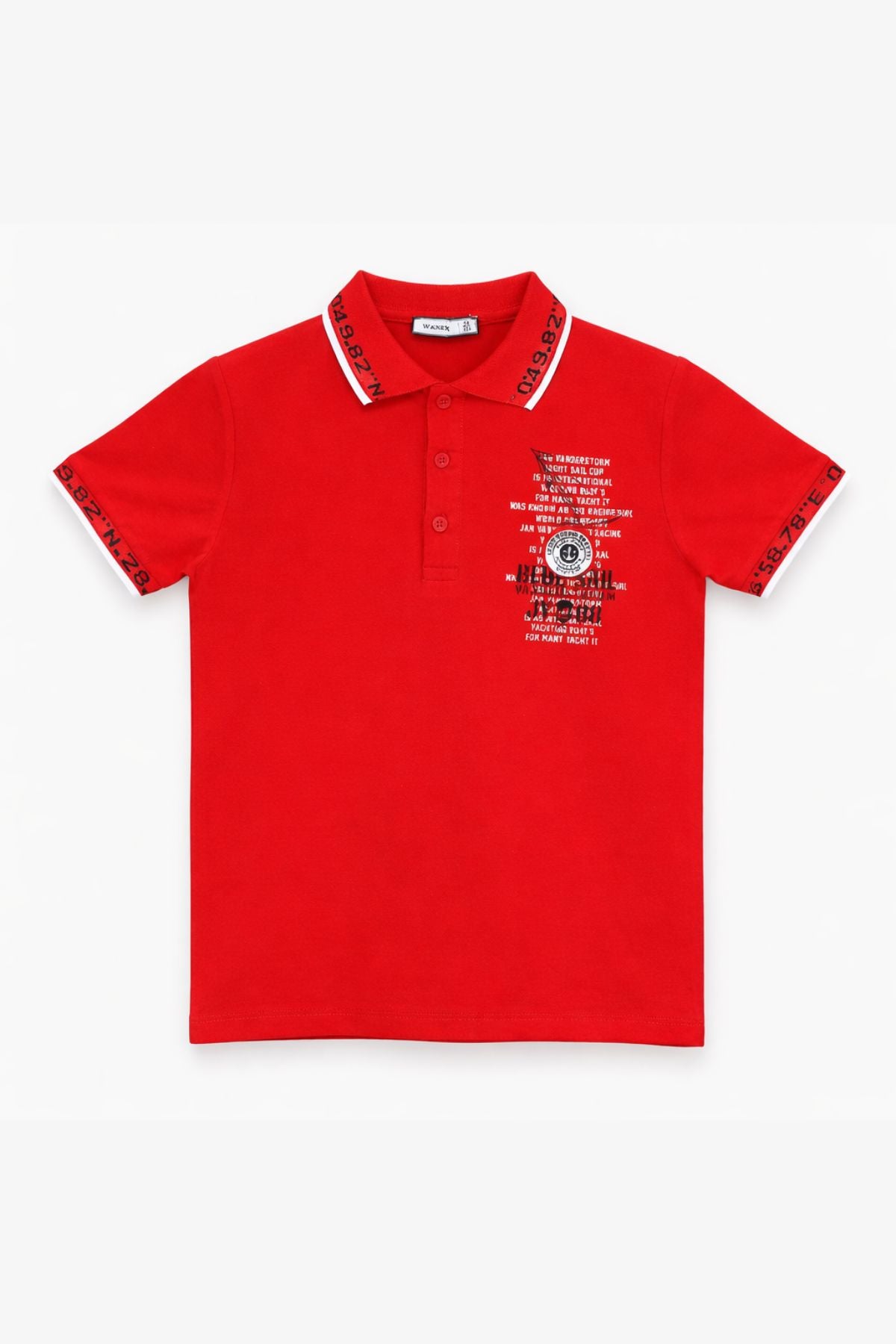 Red Children's Polo T-Shirt for Boys – WANEX