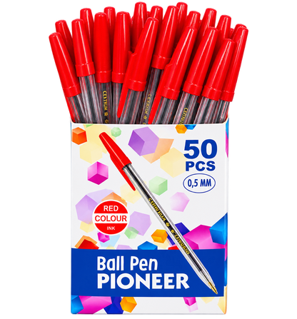 Червени химикалки CENTRUM PIONEER 0.5 mm в оригинална кутия