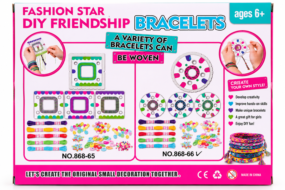 Творчески комплект за плетене на гривни Fashion Star – 6+