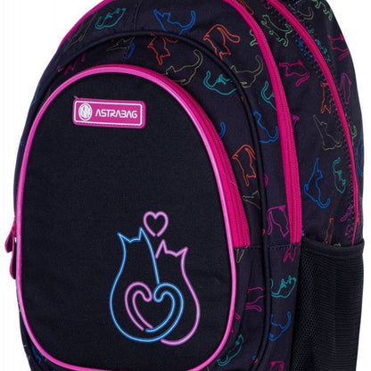 Ученическа раница Astra CAT LOVE 502023106 – 3 отделения, 20 л