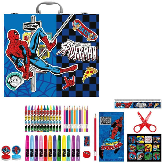 РИСУВАТЕЛЕН К-Т В В КУФАР МЕТ. ДРЪЖКА SPIDERMAN