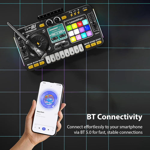 Диджей пулт с микрофон и Bluetooth